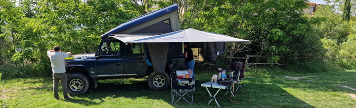 Agriturismo Villa Bussola mooie plekken voor vouwwagens en auto's met daktent in le Marche